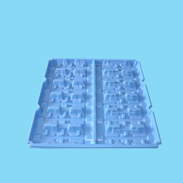 HDPE Crankshaft Vacuum Formed Plastic Tray Blue Color