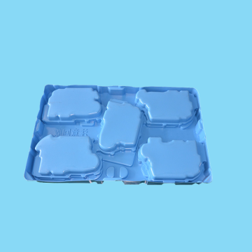 Blue Plastic Thermoformed Tray for Automotive Gearbox Cover