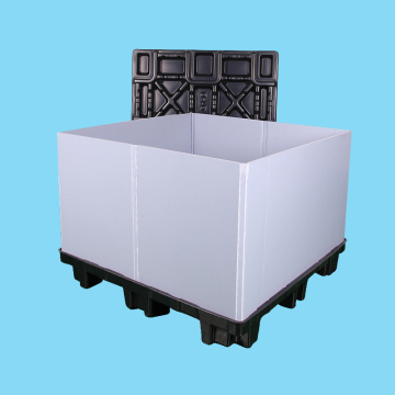 Vacuum Formed Top Cover and Bottom Pallet for Plastic Pallet Box