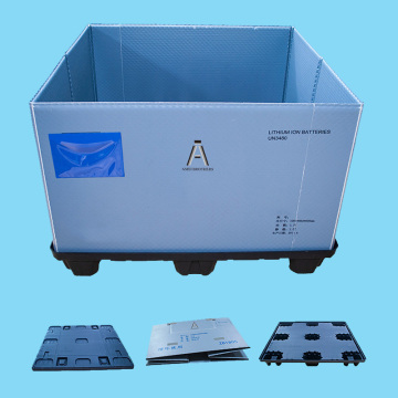 Blue Plastic Pallet Box Custom Sizes
